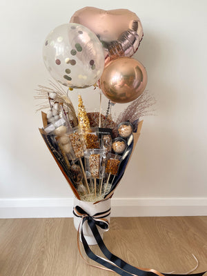 Modern Twist Valentine's Day Bouquet Balloon Hamper Range